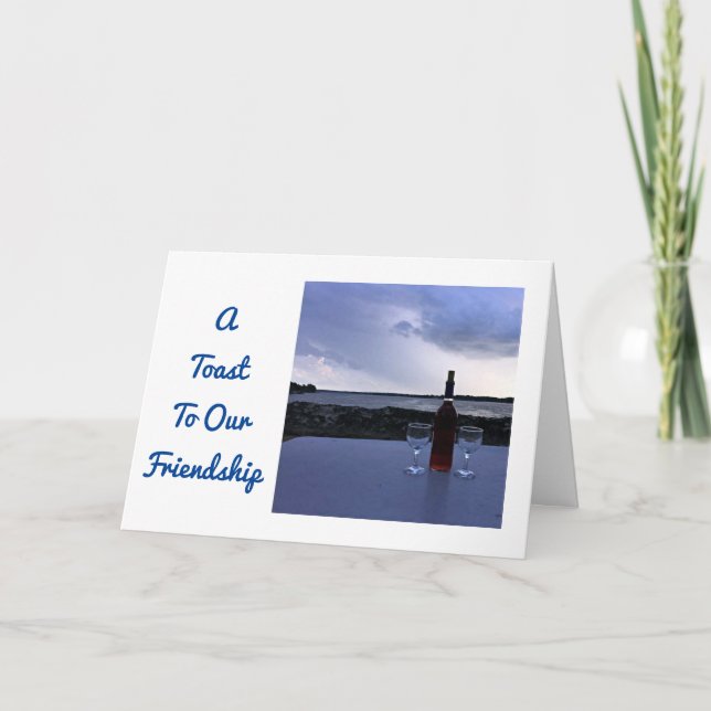 CARTÃO DE FESTIVIDADES TOCAÇÃO À "NOSSA AMIZADE" NO NATAL (Frente)