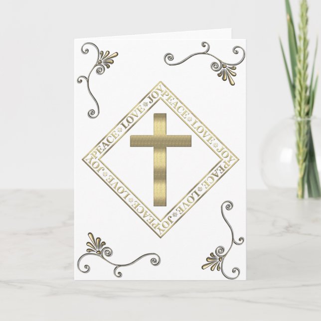 Cartão De Festividades Toda a paz & alegria de Occation (Frente)