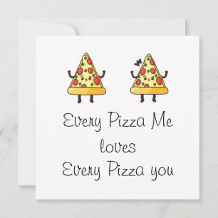 Cartão De Festividades Toda Pizza Meu Aniversário Aniversário de Casament