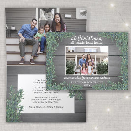 Cartão De Festividades Todas as estradas levam para casa novo endereço Xm