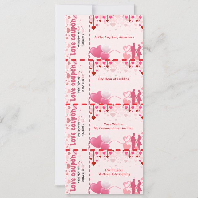 Cartão De Festividades Tokens de Amor (Frente)