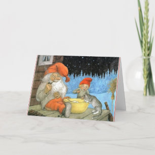 Cartão De Festividades Tomte Nisse, aka Papai Noel