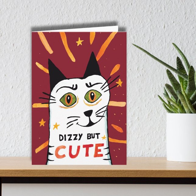Cartão De Festividades Tonturas, mas tonturas fofinhas vertigens (Criador carregado)