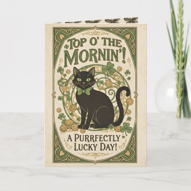 Cartão De Festividades Top O' The Morning! - St Patrick's Day Card (Frente)