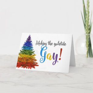 Cartão De Festividades Tornando o Natal Gay!