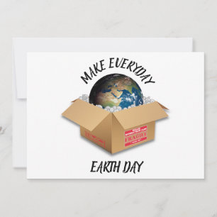 CARTÃO DE FESTIVIDADES TORNAR TODO DIA DIA DA TERRA