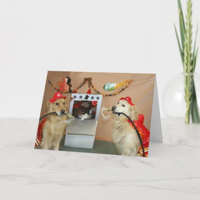 Cartão De Festividades Torrada Ação de Graças Turquia (Frente)