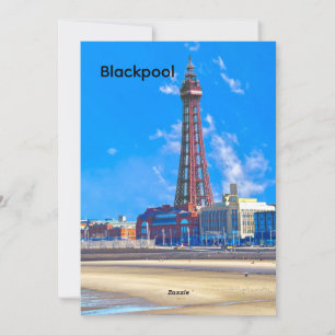 Cartão De Festividades Torre Blackpool