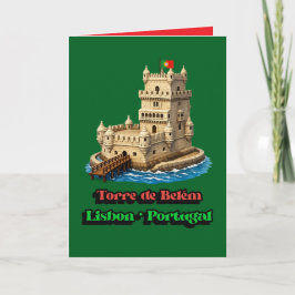 Cartão De Festividades Torre De Belem