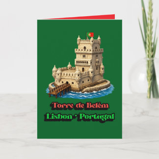 Cartão De Festividades Torre De Belem