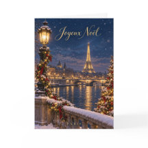 Torre Eiffel de Paris Feliz Natal