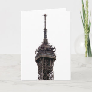 Cartão De Festividades Torre Eiffel Paris França