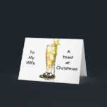 CARTÃO DE FESTIVIDADES TOSSE DE NATAL ROMÂNTICO/AMOR PARA O MEU AMOR<br><div class="desc">UMA TOSTA ROMÂNTICA E AMIGA DE CAMPO NO NATAL PARA "MINHA MULHER" E OBRIGADOS POR PARAR POR UM DOS MEUS 8 LOJAS HOJE!</div>