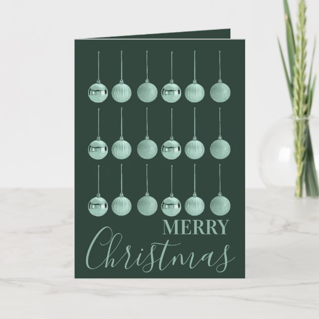 Cartão De Festividades Totally Baubled Christmas Ornament Vector Design  (Frente)