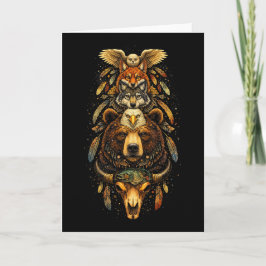 Cartão De Festividades Totem Ascendente