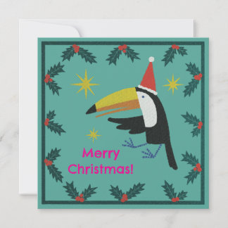 Cartão De Festividades Toucan Christmas