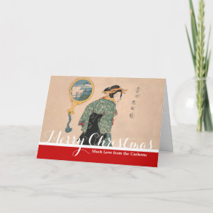 Cartão De Festividades Trabalho de arte japonesa Kimono