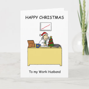 Cartão De Festividades Trabalho Marido Feliz Natal