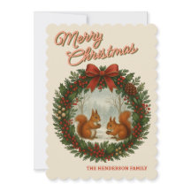 Traço Retroativo Personalizado Com Esquilos Cutos