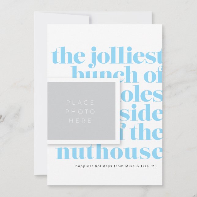 Cartão De Festividades Tradição de Bunch Mais Jolliest (Frente)