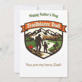 Cartão De Festividades Trailblazer Dad Customizable Father's Day