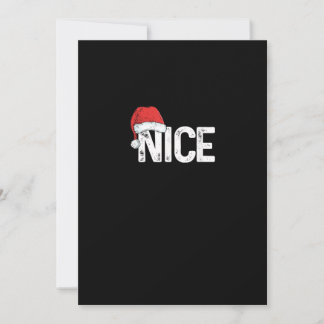 Cartão De Festividades Travesso ou Bonzinho Design de Natal Engraçado Cor
