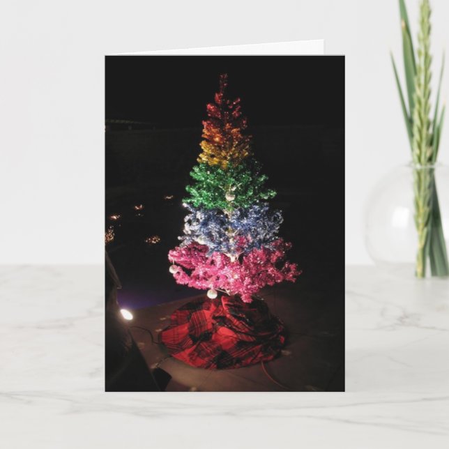 Cartão De Festividades tree (Frente)