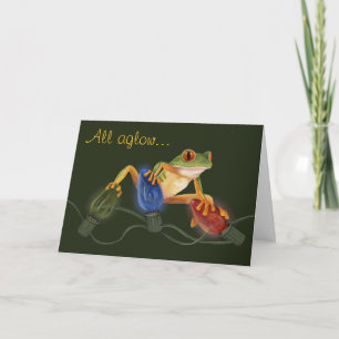 Cartão De Festividades Tree Frog Christmas Card