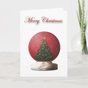 Cartão De Festividades Tree Globe Card