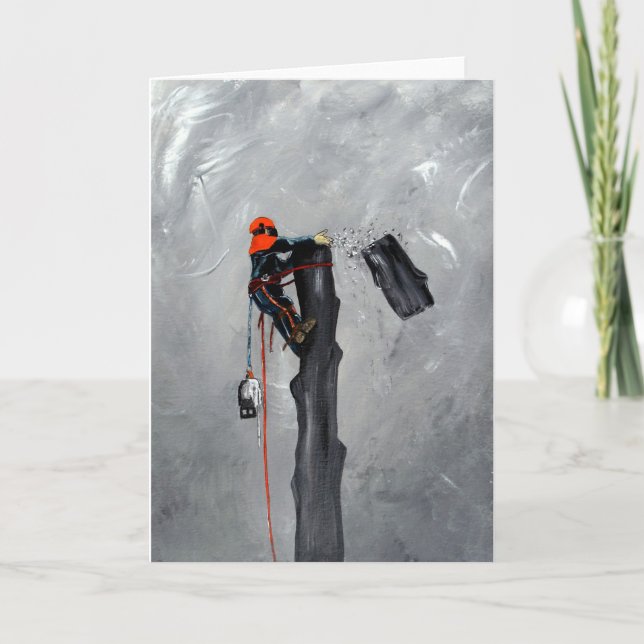Cartão De Festividades Tree Surgeon Arborist christmas present Birthday (Frente)