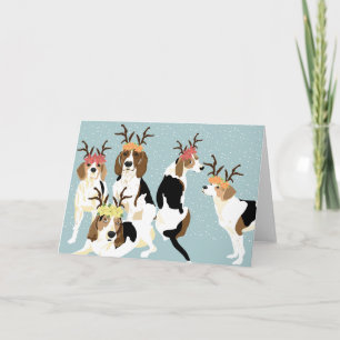 Cartão De Festividades Tree Walker Coonhound Holiday (blank inside) Card