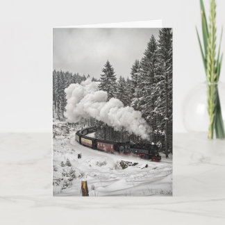 Cartão De Festividades trem de Natal