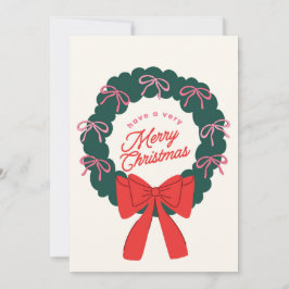 Cartão De Festividades Trendy Arco Girly Christmas Card