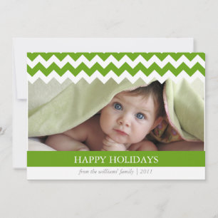 Cartão De Festividades Trendy Chevron Holiday Card