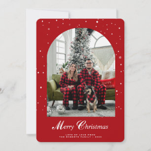 Cartão De Festividades Trendy Felry Christmas Elegant Arch Photo