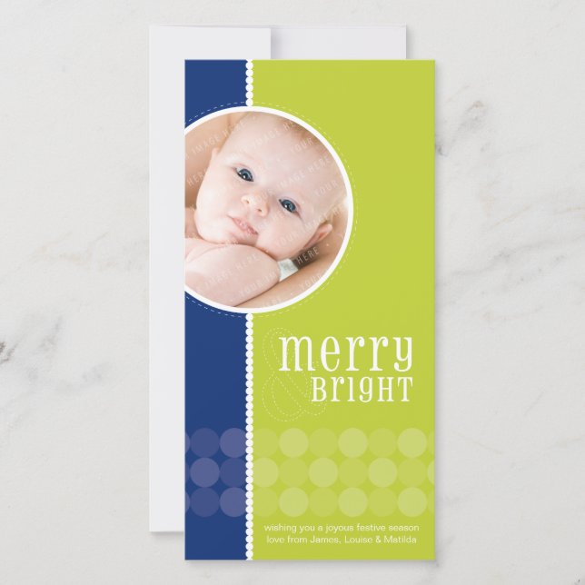 Cartão De Festividades TRENDY HOLIDAY PHOTOCARD :: goodcheer 6 (Frente)