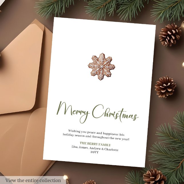 Cartão De Festividades Trendy Minimalist Holiday Christmas Greeting Card (Trendy Minimalist Holiday Christmas Greeting Card

)