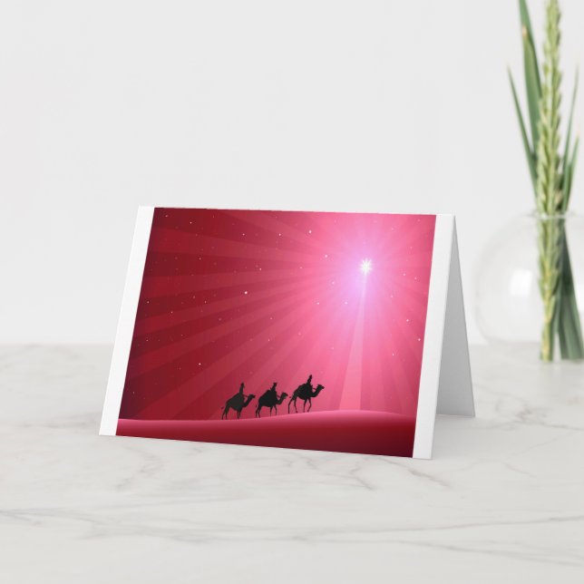 CARTÃO DE FESTIVIDADES TRÊS HOMENS SÁBICOS (Frente)