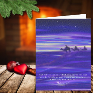 Cartão De Festividades Três Reis Magos Aquarela Religioso Cristão