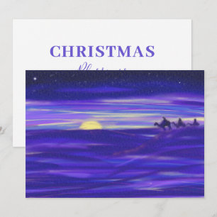 Cartão De Festividades Três Reis Magos personalizados aquarela