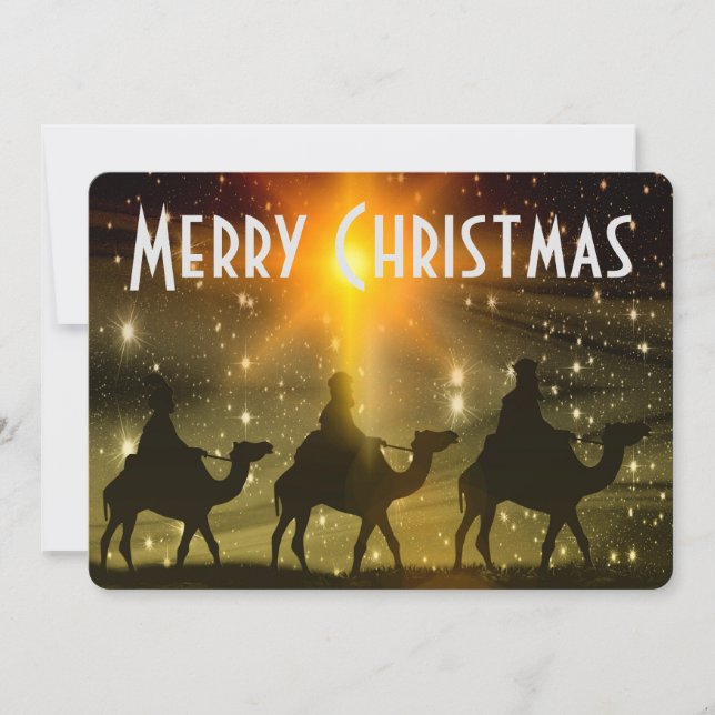 Cartão De Festividades Três sábios (Frente)