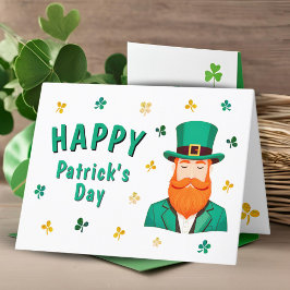 Cartão De Festividades Trevo de Leprechaun Dia de São Patrício