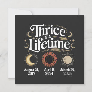 Cartão De Festividades Tricheiro na Astronomia do Eclipse Solar em Lifeti