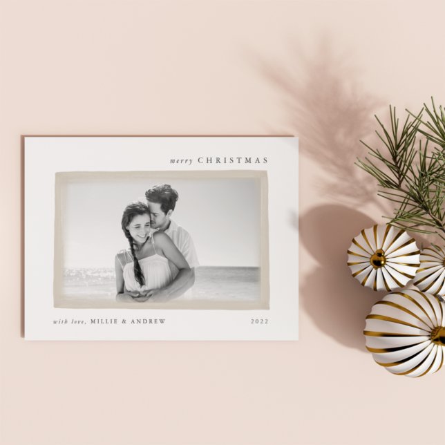 Cartão De Festividades Trigo | Sonho Desejo Feliz Natal Foto (Criador carregado)