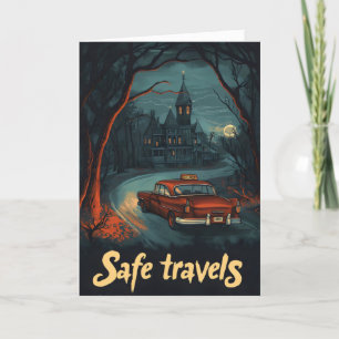 Cartão De Festividades Trilha de Horror de Viagens Seguros