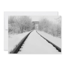 Trilhos do trem de inverno