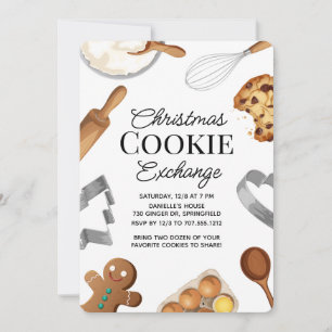 Cartão De Festividades Troféu de Troca de Biscoitos de Natal Personalizad