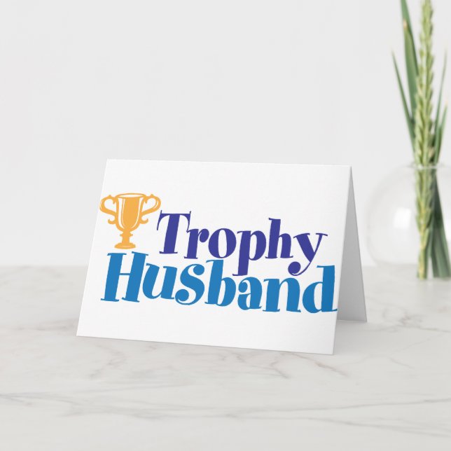 Cartão De Festividades Trophy Husband (Frente)