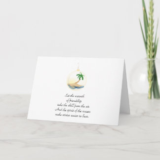 Cartão De Festividades Tropical Christmas Ornament Holiday Invitation