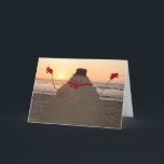 Cartão De Festividades Tropical Snowman<br><div class="desc"></div>